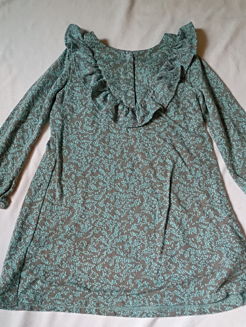 Isobella And Chloe Girls Ruffle Collar Knit Dress